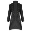 Pentagramme Salvatore Black Mens Coat 